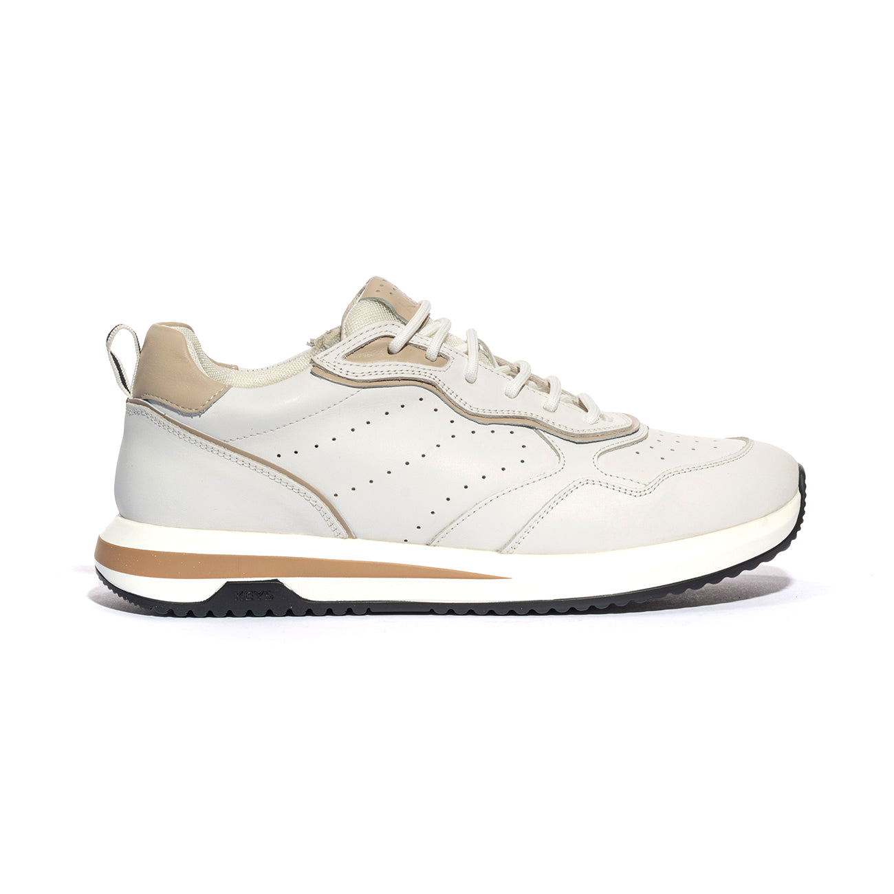 KEYS K9271 WHITE BEIGE Sneakers Uomo 