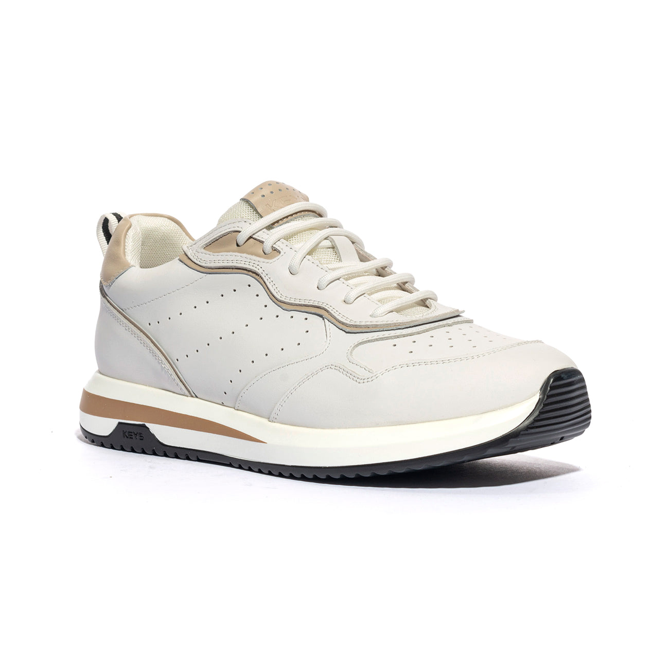 KEYS K9271 WHITE BEIGE Sneakers Uomo 