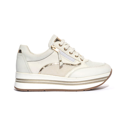 LARA SHOES 19575 WHITE PLATINO Sneakers Donna 