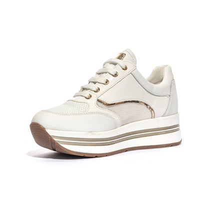 LARA SHOES 19575 WHITE PLATINO Sneakers Donna 