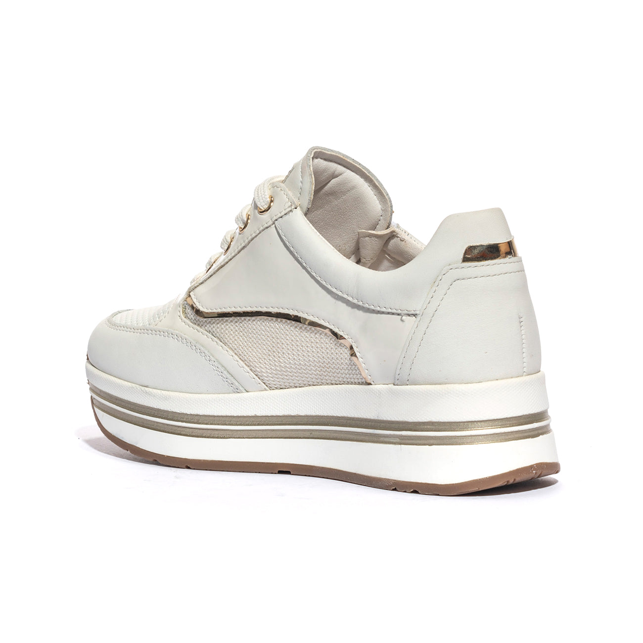 LARA SHOES 19575 WHITE PLATINO Sneakers Donna 