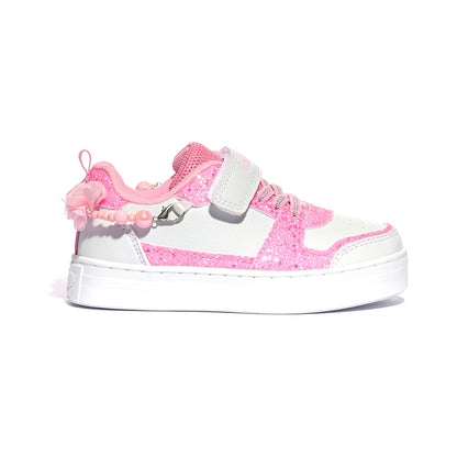 LELLI KELLY LKAA4010A00 BIANCO ROSA Sneakers Bambina 