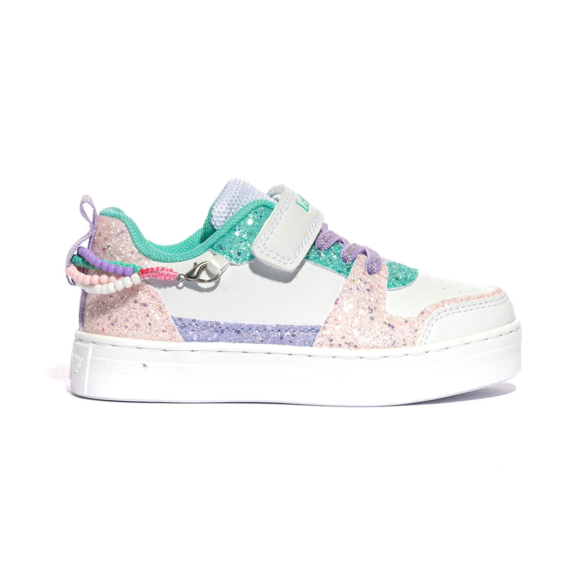 LELLI KELLY LKAA4010A00 BIANCO VERDE Sneakers Bambina 