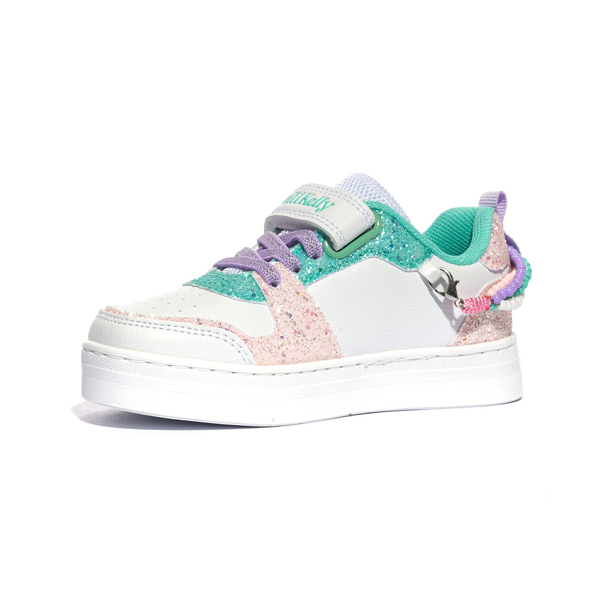 LELLI KELLY LKAA4010A00 BIANCO VERDE Sneakers Bambina 