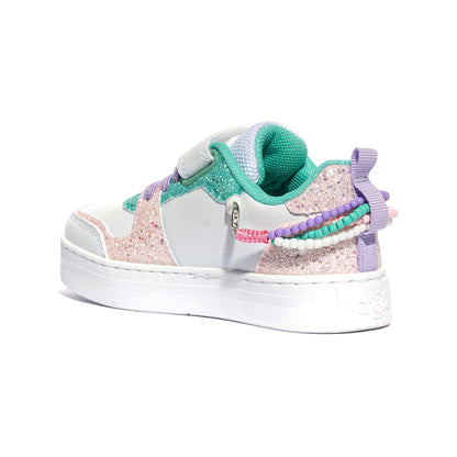 LELLI KELLY LKAA4010A00 BIANCO VERDE Sneakers Bambina 