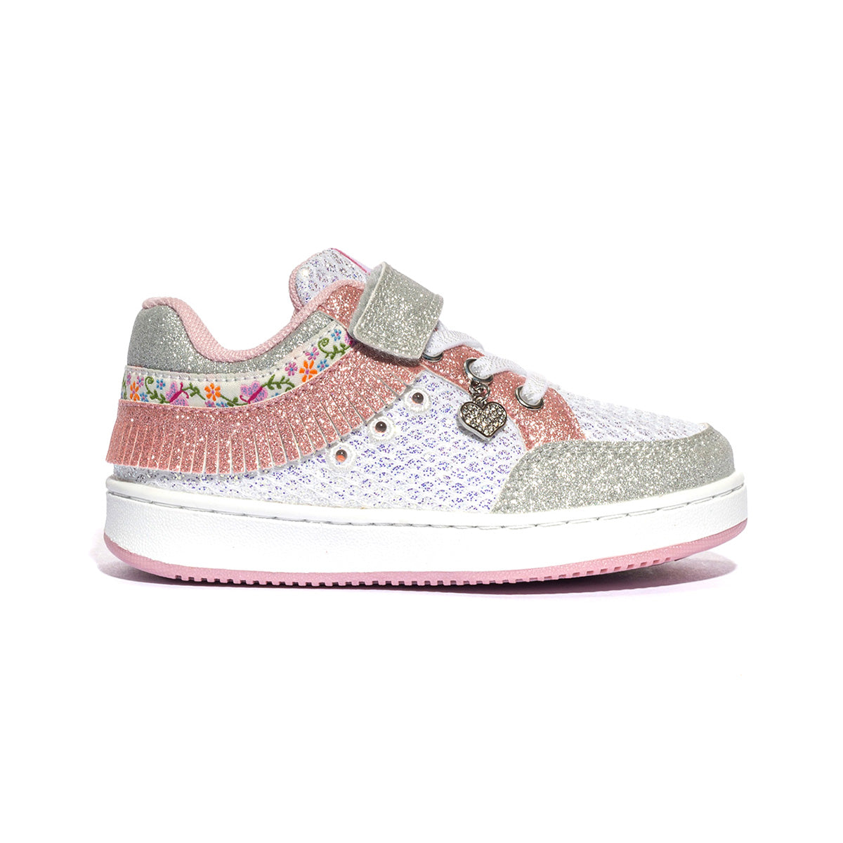 LELLI KELLY LKAL8054A00 BIANCO ARGENTO Sneakers Bambina 