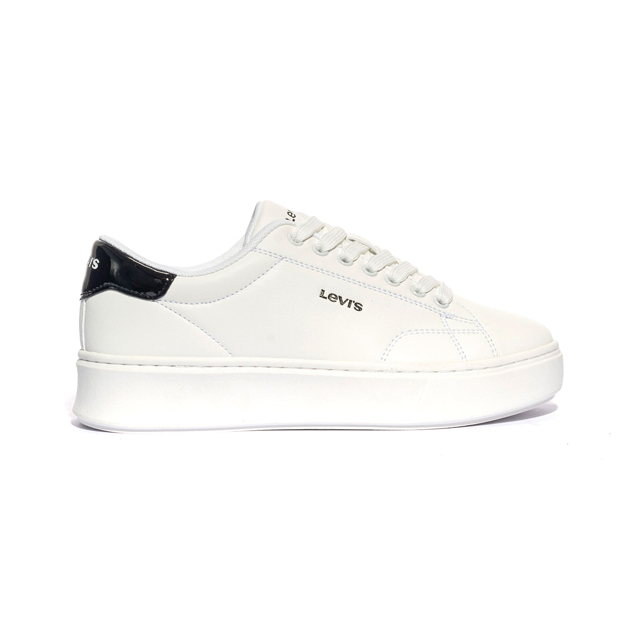 LEVI'S VAMB0032S 0062 WHITE BLACK Sneakers Bambina 