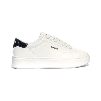 LEVI'S VAMB0032S 0062 WHITE BLACK Sneakers Bambina 