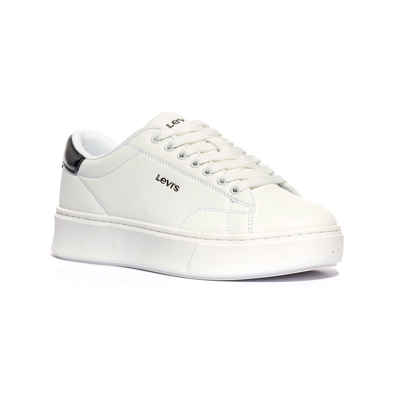 LEVI'S VAMB0032S 0062 WHITE BLACK Sneakers Bambina 