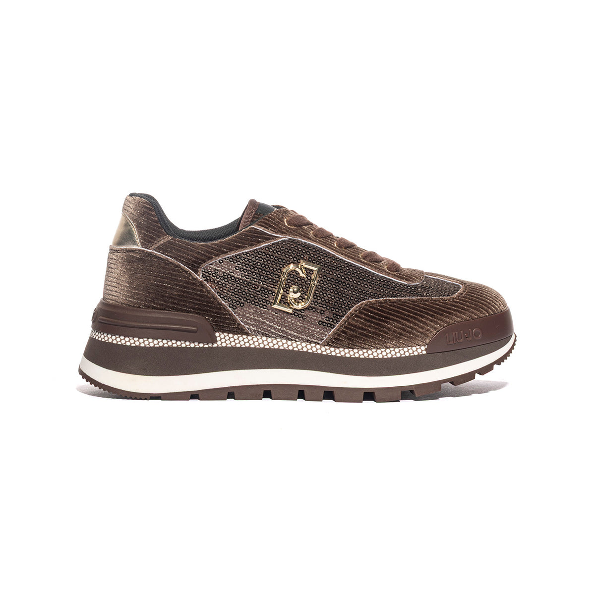 LIUJO BF4053TX432S1801 SEQUINS EBONY Sneakers Donna 