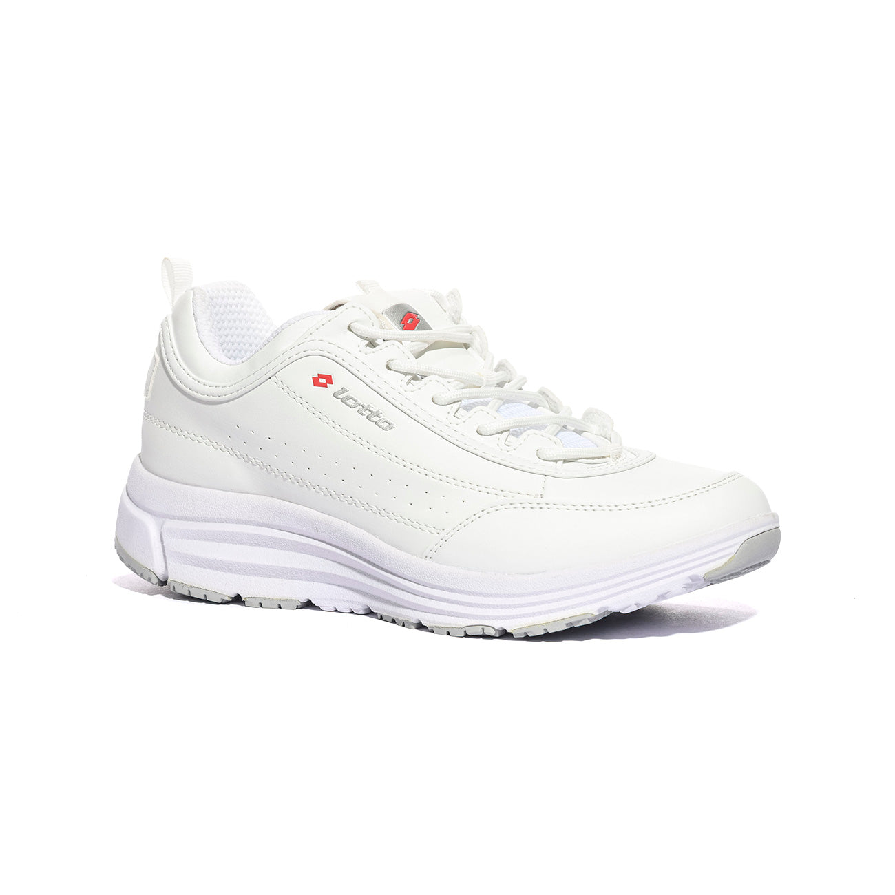 LOTTO 214690 ALL WHITE FLAME RED Sneakers Donna 