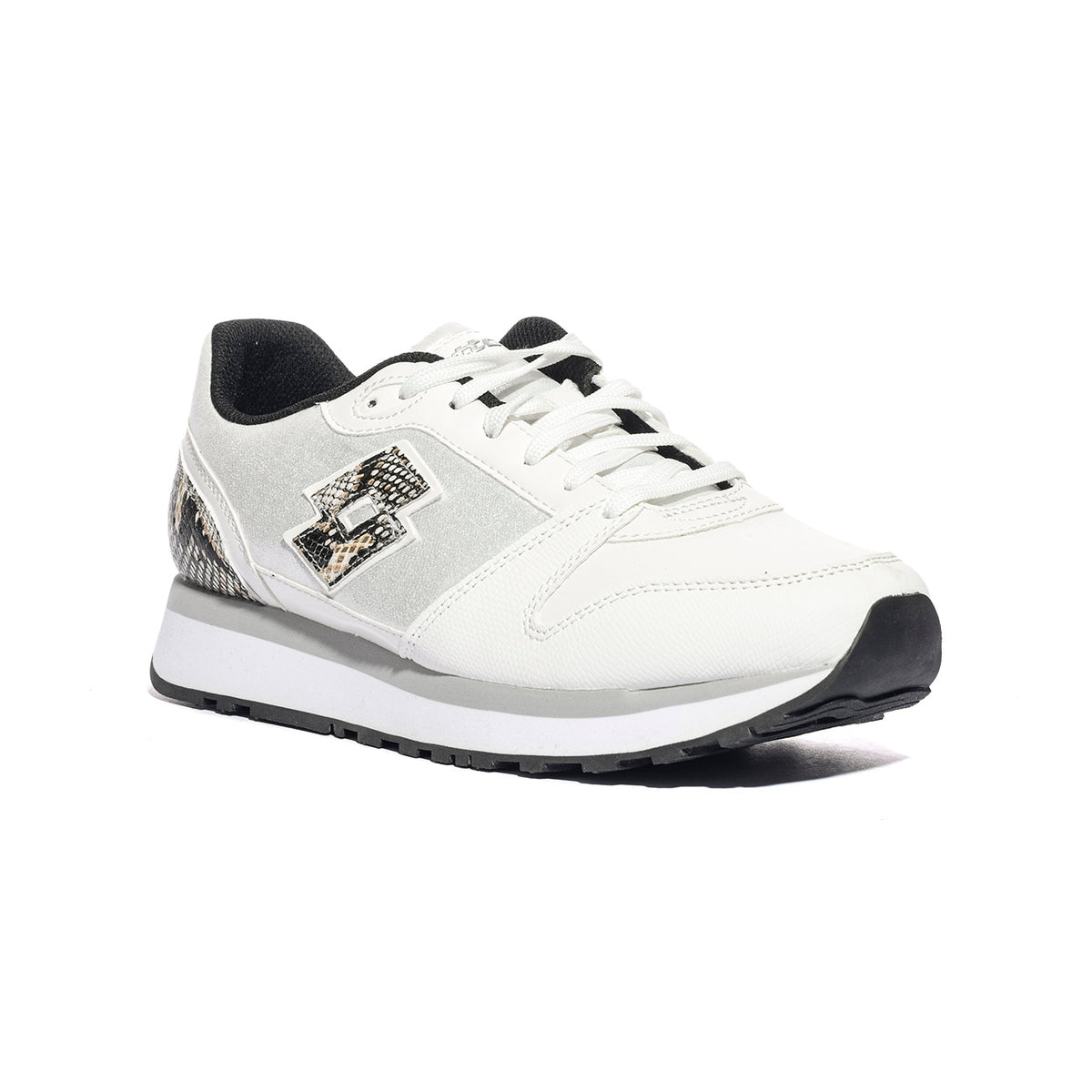 LOTTO 218120 WHITE BLACK SILVER Sneakers Donna 
