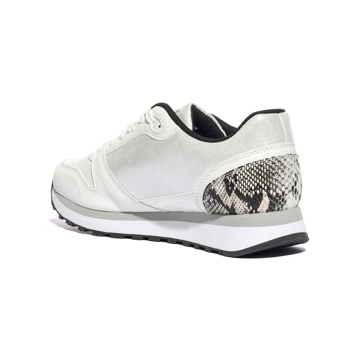 LOTTO 218120 WHITE BLACK SILVER Sneakers Donna 