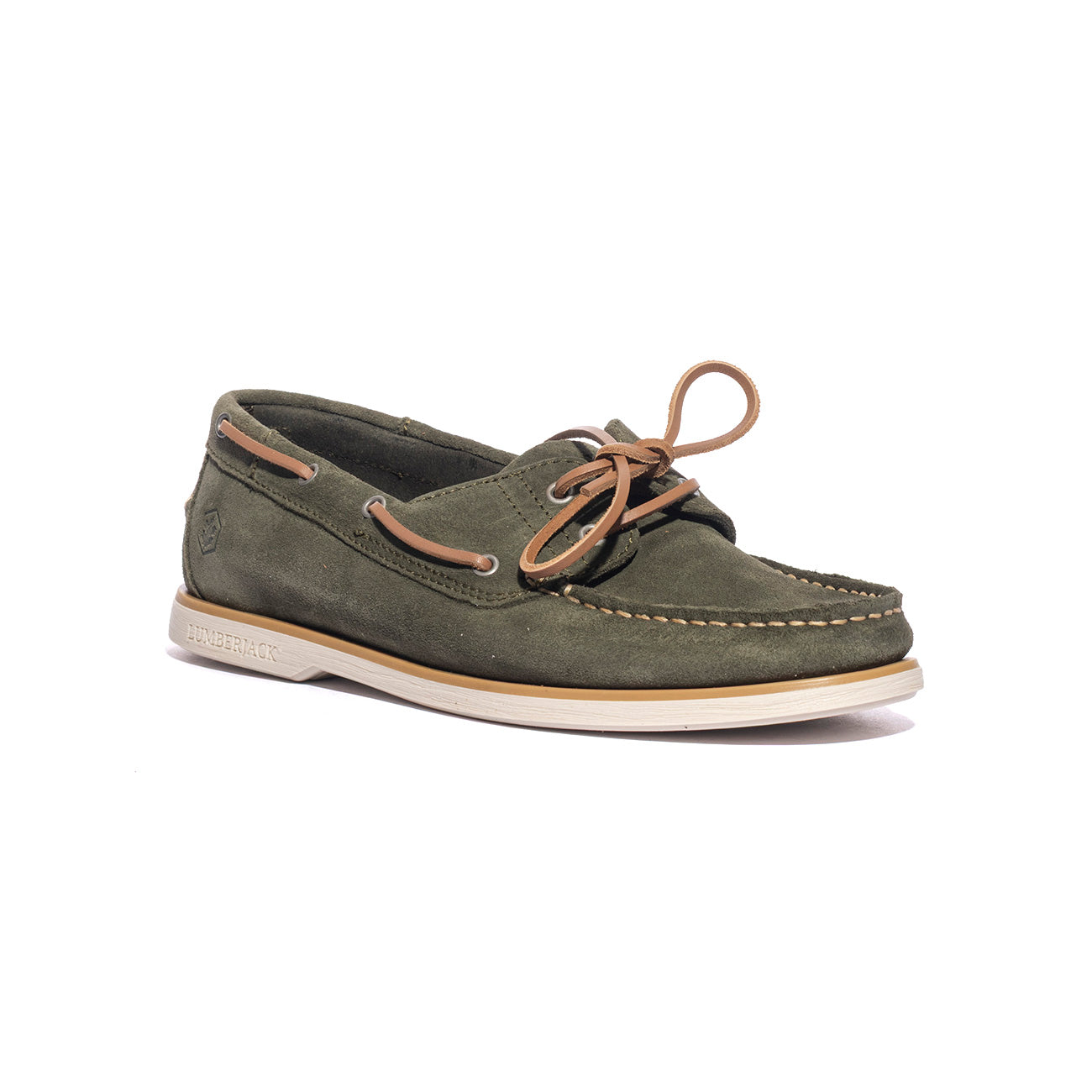LUMBERJACK SM07804-007 MILITARY GREEN Mocassini Uomo 