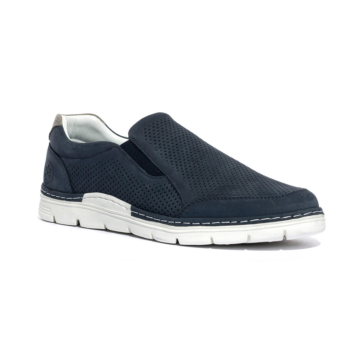 LUMBERJACK SMI7502-001 NAVY BLUE GREY M0049 Slip-on Uomo 