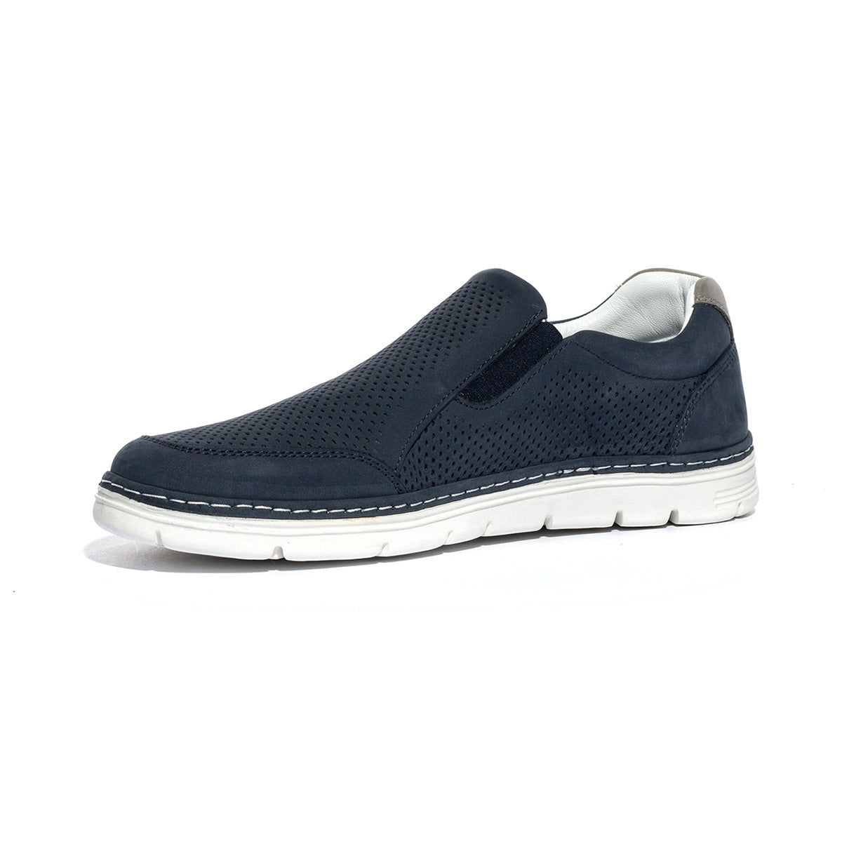 LUMBERJACK SMI7502-001 NAVY BLUE GREY M0049 Slip-on Uomo 