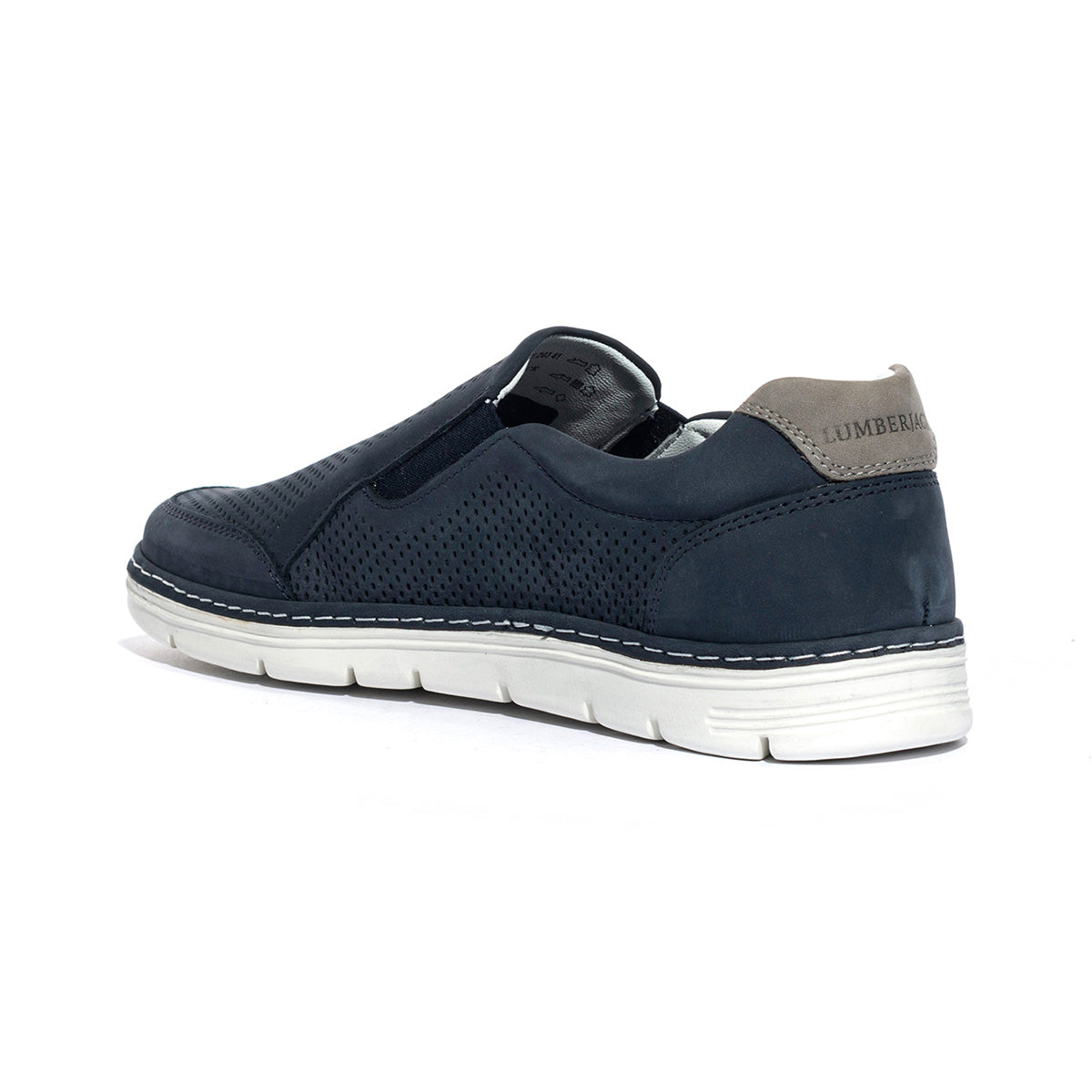 LUMBERJACK SMI7502-001 NAVY BLUE GREY M0049 Slip-on Uomo 