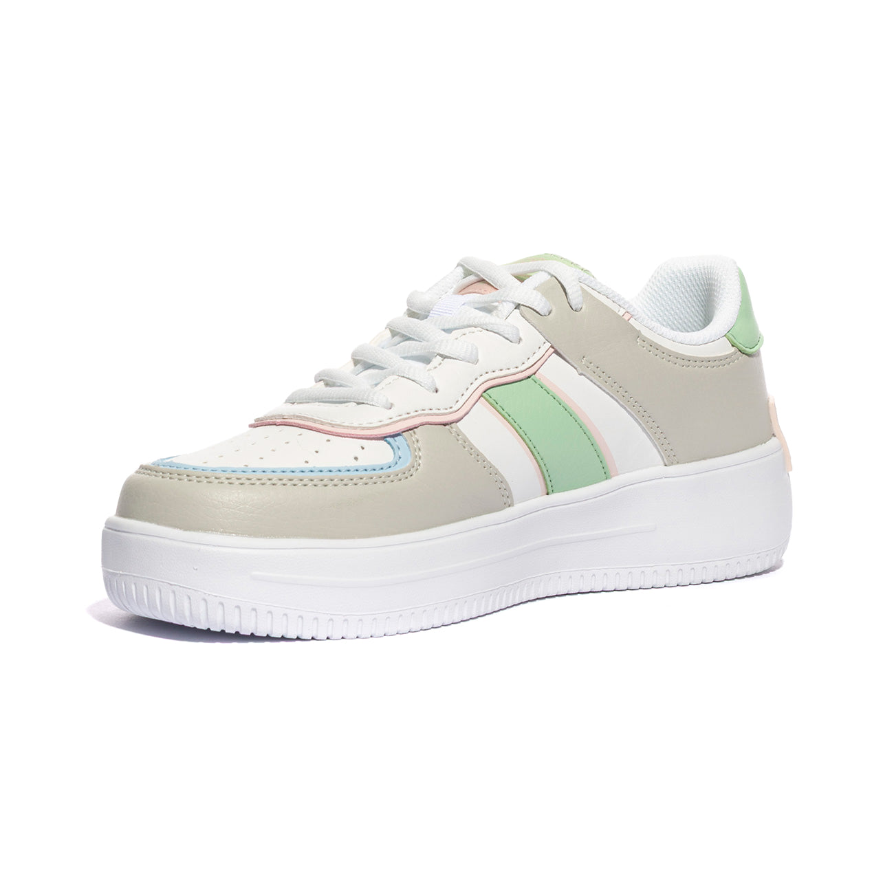 LUMBERJACK SWG1611-001 OFF WHITE SAND MINT M1447 Sneakers Donna 