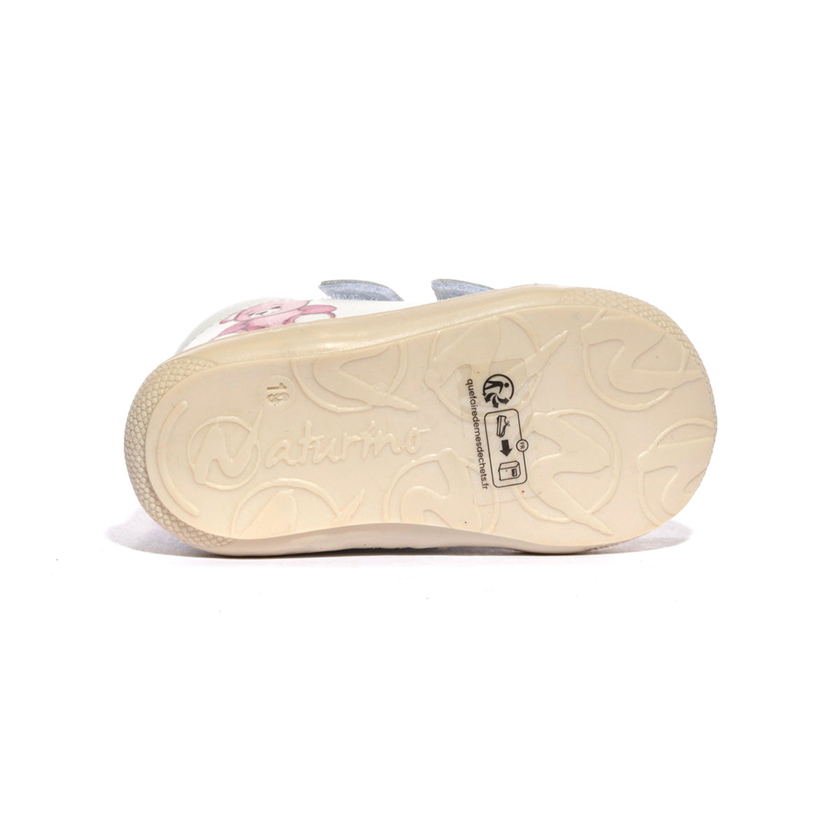 NATURINO 0012017991-01-1N04 WHITE PINK Sneakers Bambina 