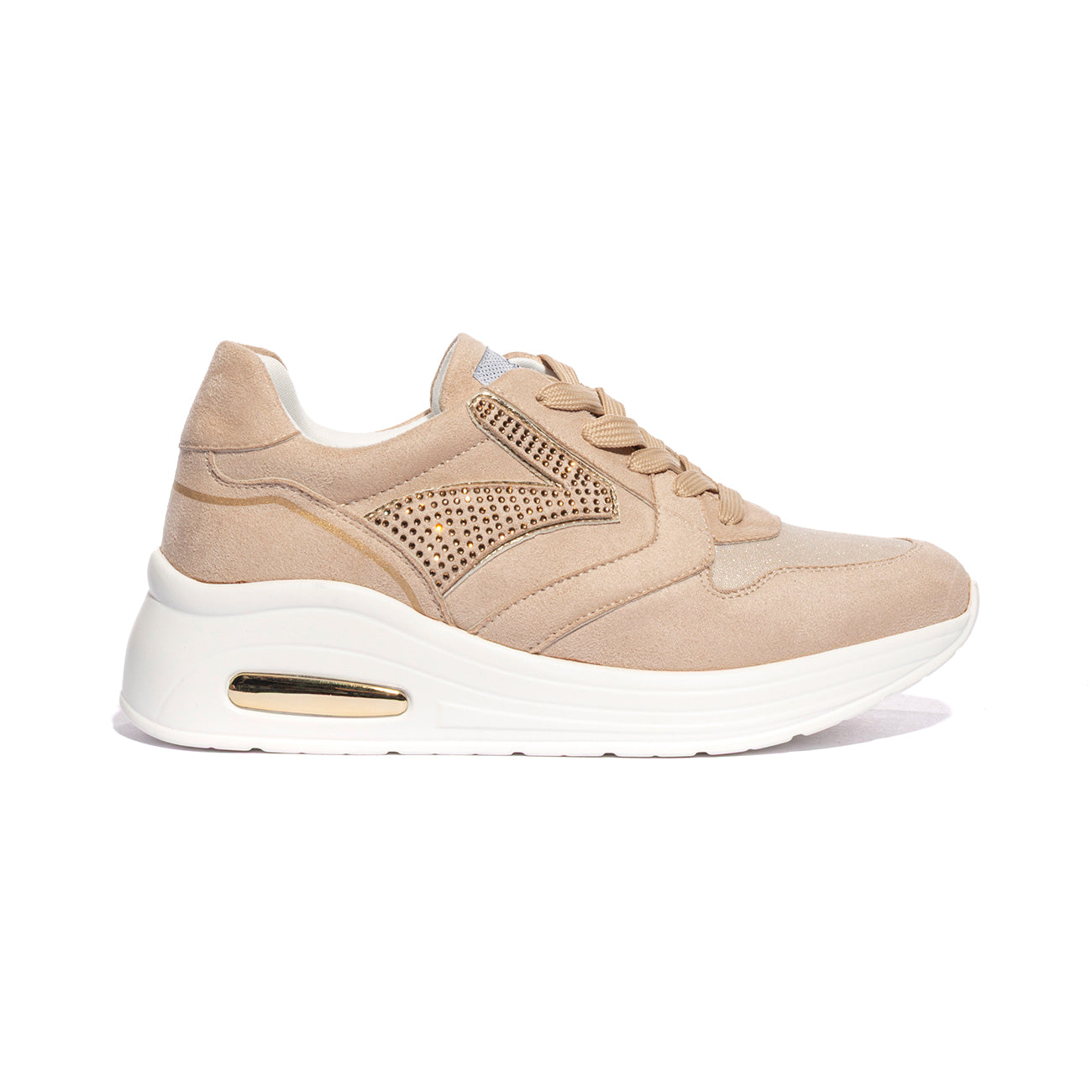 QUEEN HELENA X28-19 BEIGE Sneakers Donna 