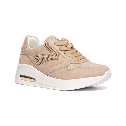 QUEEN HELENA X28-19 BEIGE Sneakers Donna 
