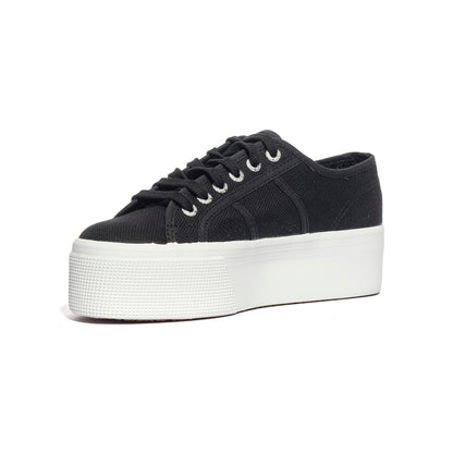 SUPERGA 2790 BLACK WHITE Sneakers Donna 