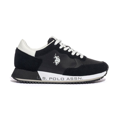 U.S. POLO ASSN. CLEEF006 BLK WHI Sneakers Uomo 
