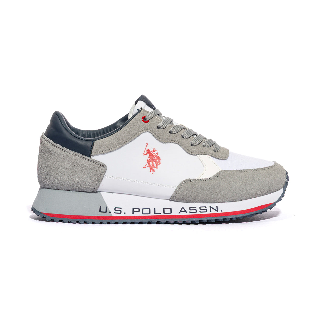 U.S. POLO ASSN. CLEEF006 WHI LGR Sneakers Uomo 