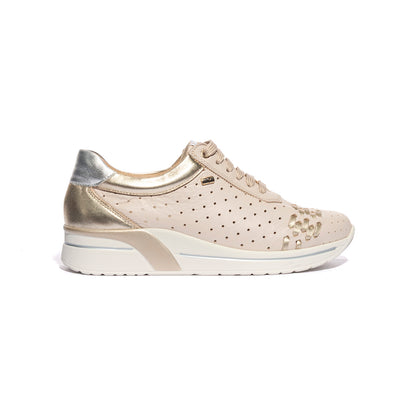 VALLEVERDE V49405 NAPPA CREMA Sneakers Donna 