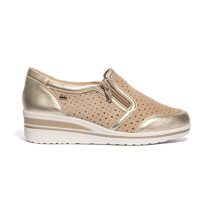 VALLEVERDE V49451 SUEDE BEIGE Slip-on Donna 