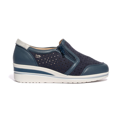 VALLEVERDE V49451 SUEDE BLU Slip-on Donna 