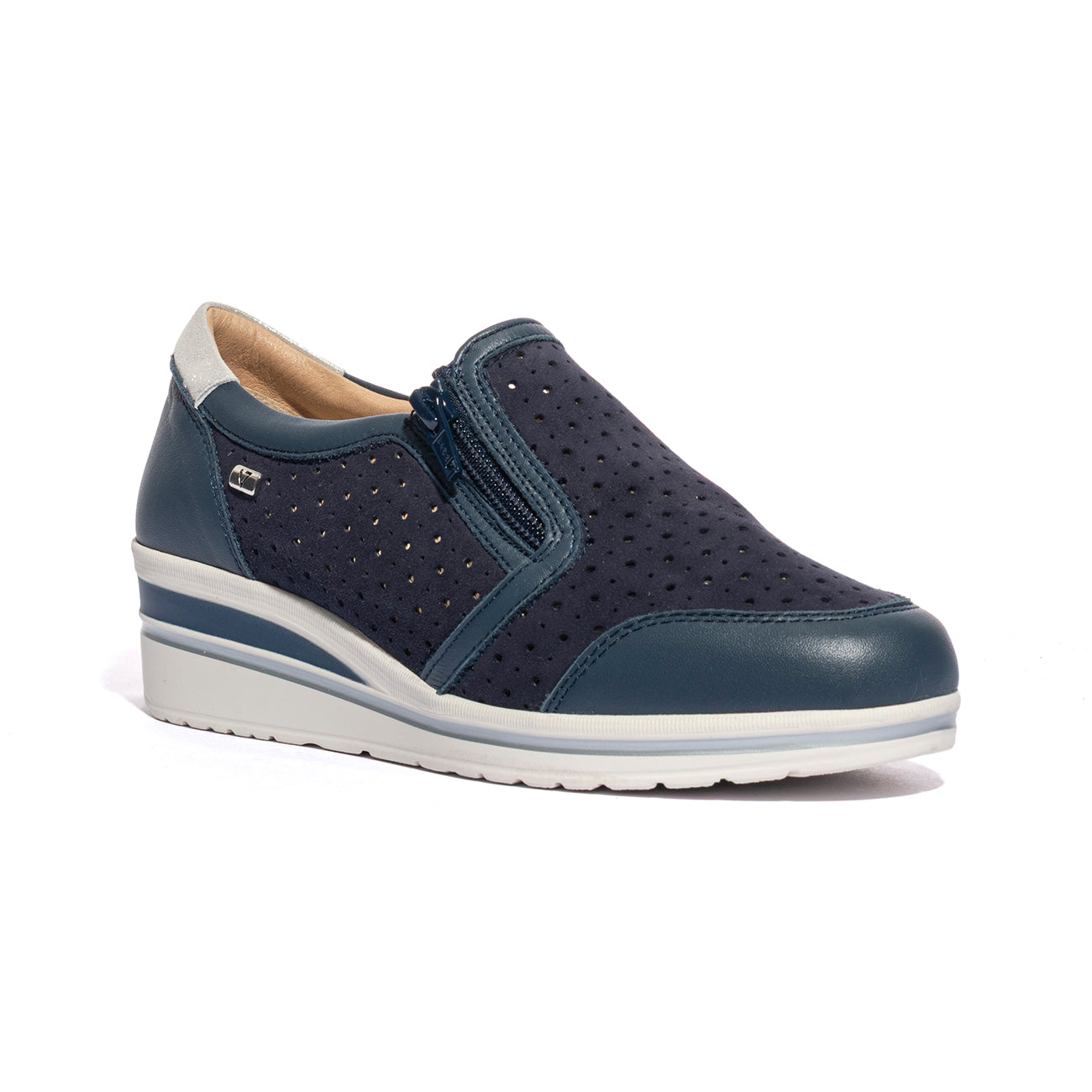 VALLEVERDE V49451 SUEDE BLU Slip-on Donna 