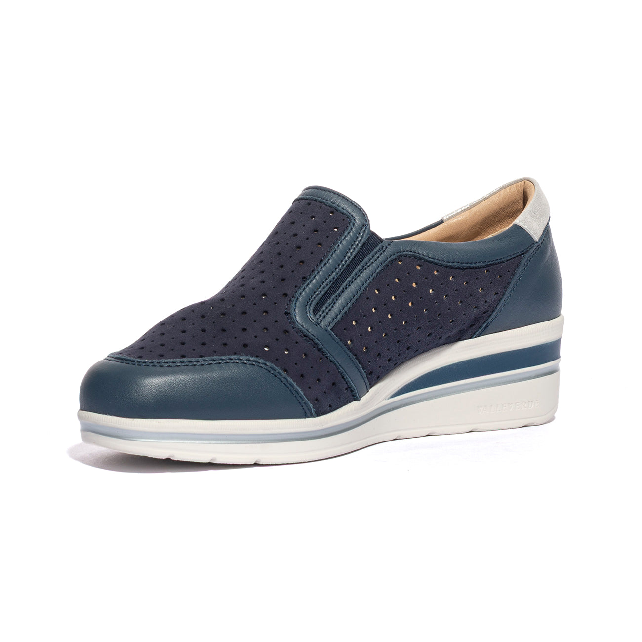 VALLEVERDE V49451 SUEDE BLU Slip-on Donna 