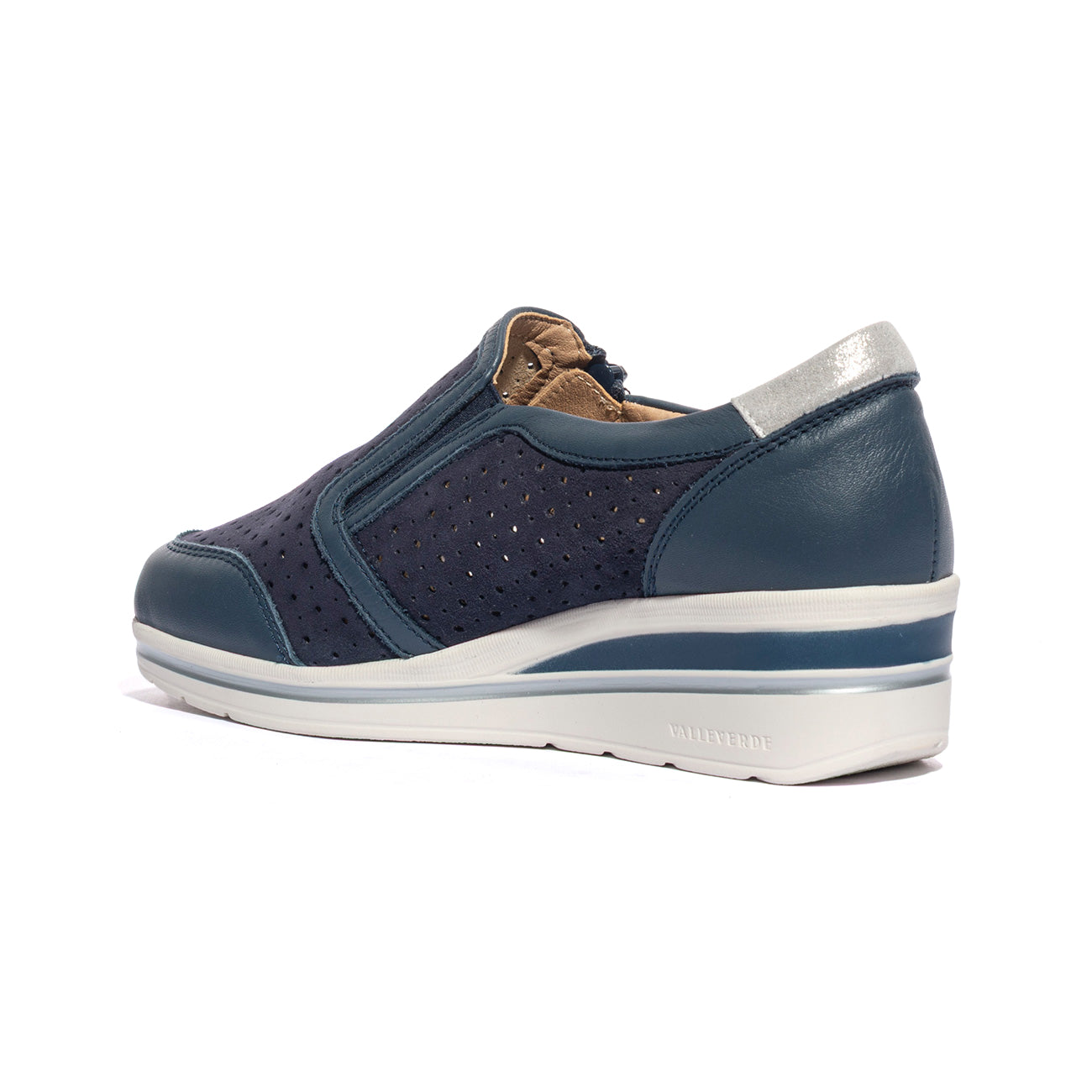 VALLEVERDE V49451 SUEDE BLU Slip-on Donna 