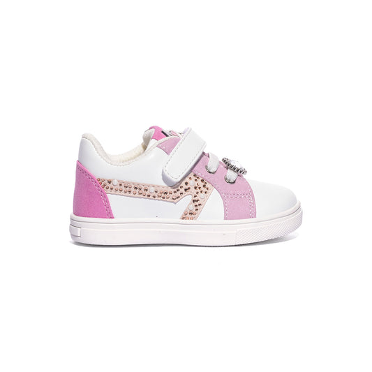 ASSO AG17850 WHITE LILLA SNEAKER Bambina 