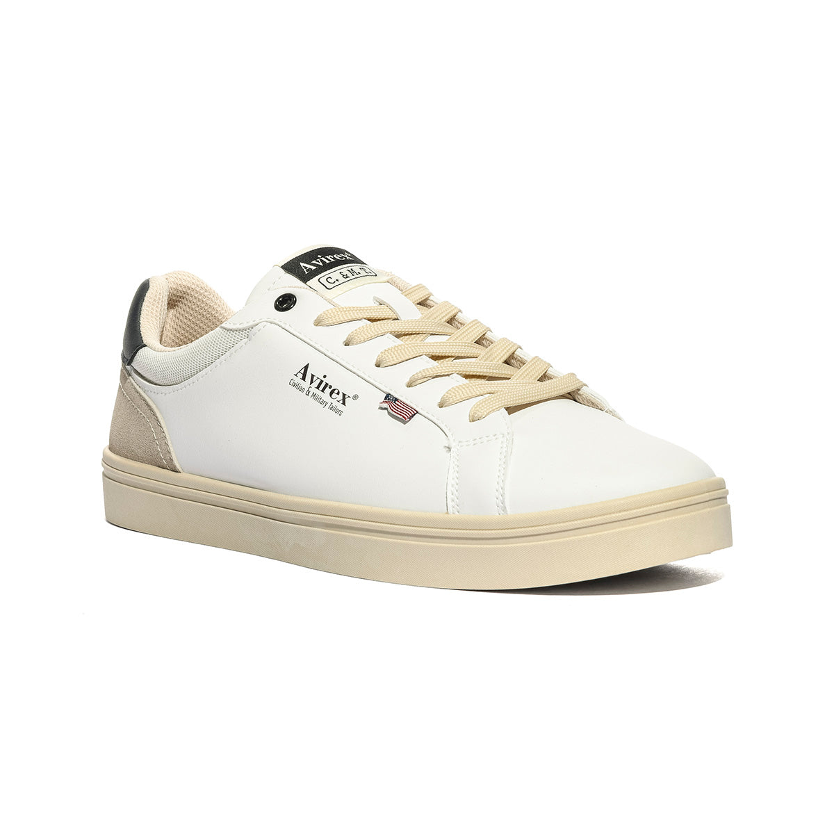 AVIREX GRANT034 OFF WHITE Sneakers Uomo 