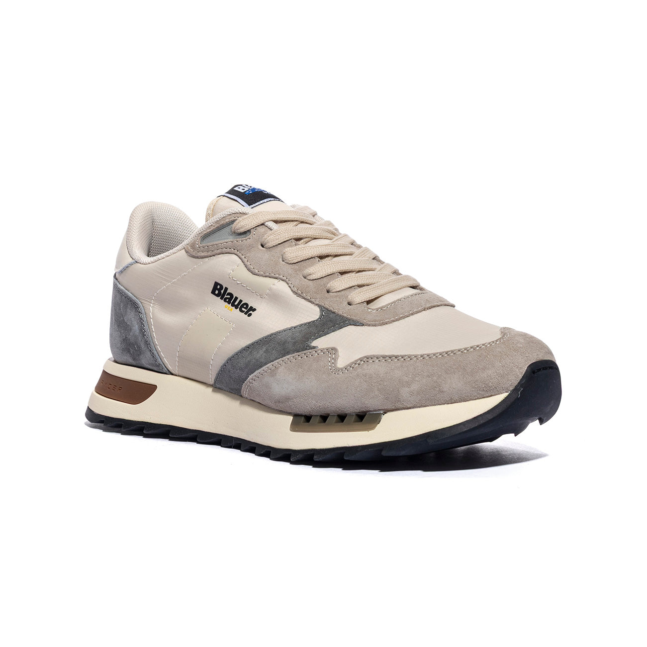 BLAUER S6RYDER01 NYS CREAM GREY Sneakers Uomo 