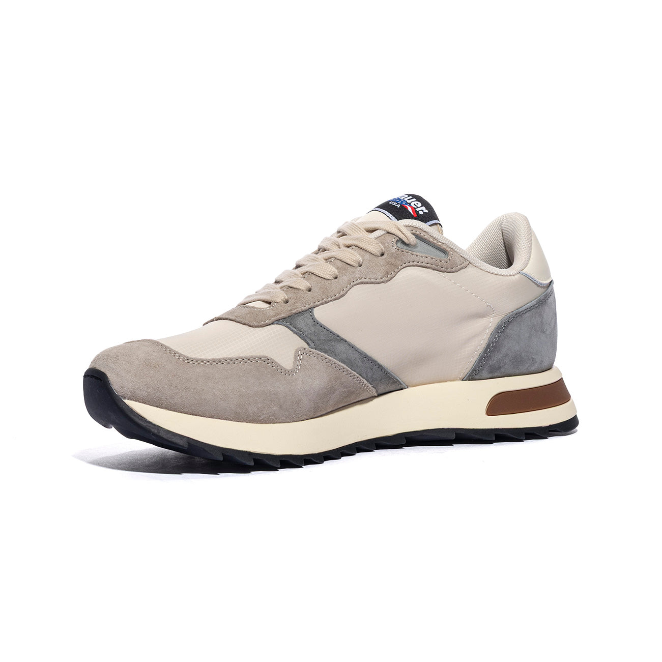 BLAUER S6RYDER01 NYS CREAM GREY Sneakers Uomo 
