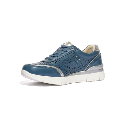 CC RESORTS CAIRO BLUE SILVER Sneakers Donna 