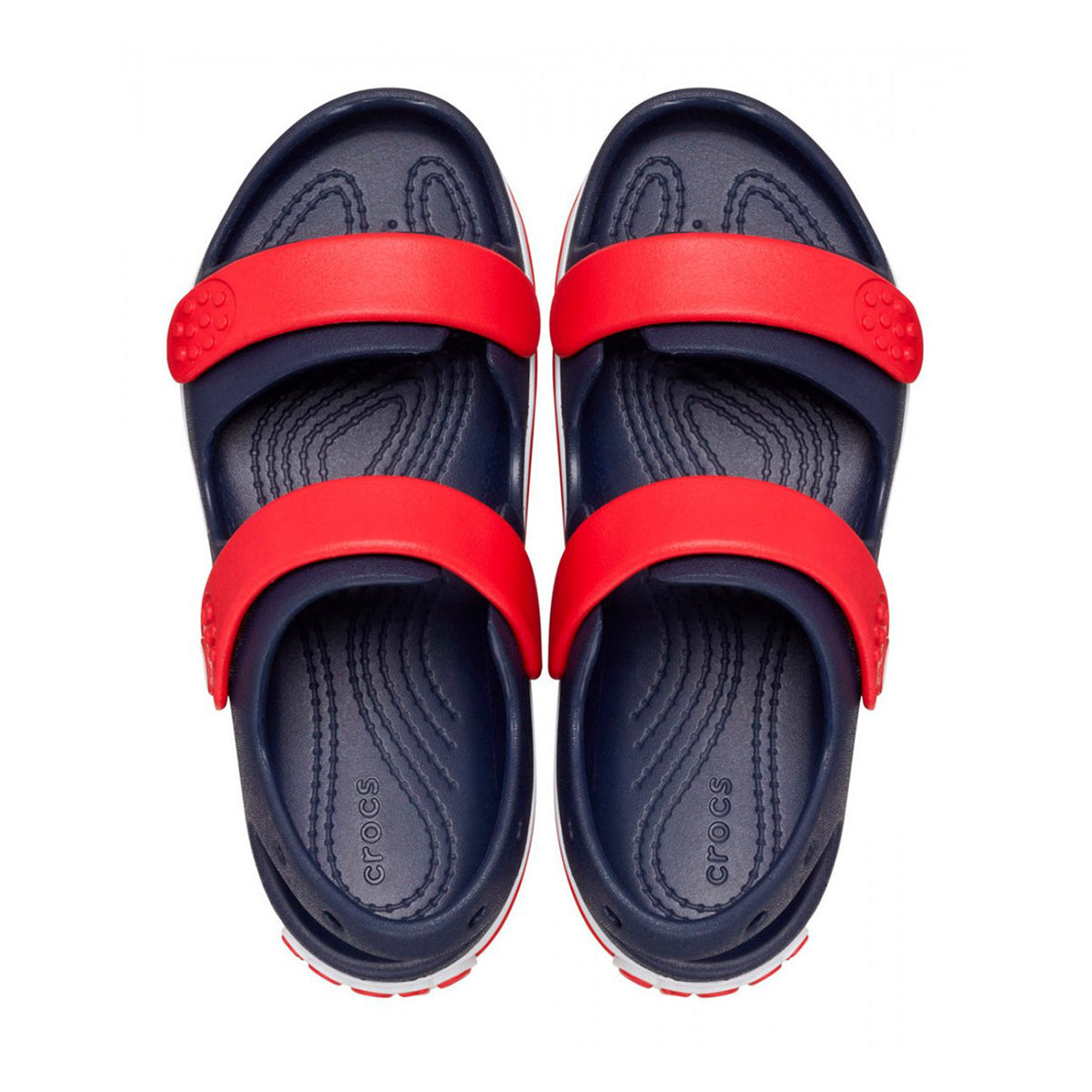 CROCS CR.209423 NAVY VARSITY RED SANDALO Unisex Bambini 