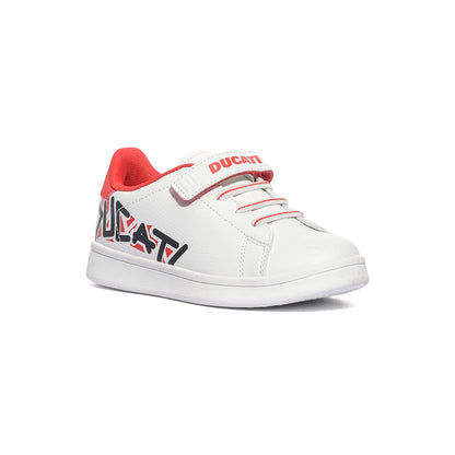 DUCATI DU52P125 WHITE RED Sneakers Bambino 