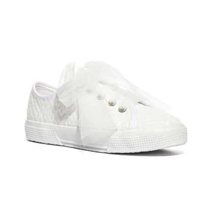 DXO 105 FLOWERS BIANCO Sneakers Bambina 