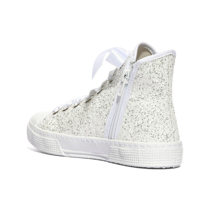 DXO C88 GLITTER BIANCO Sneakers Bambina 