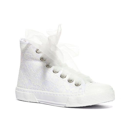 DXO C88 PIZZO BIANCO Sneakers Bambina 