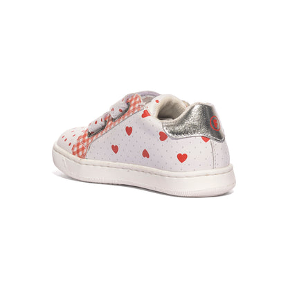 FALCOTTO 0012017749.11.2N16 WHITE RED Sneakers Bambina 
