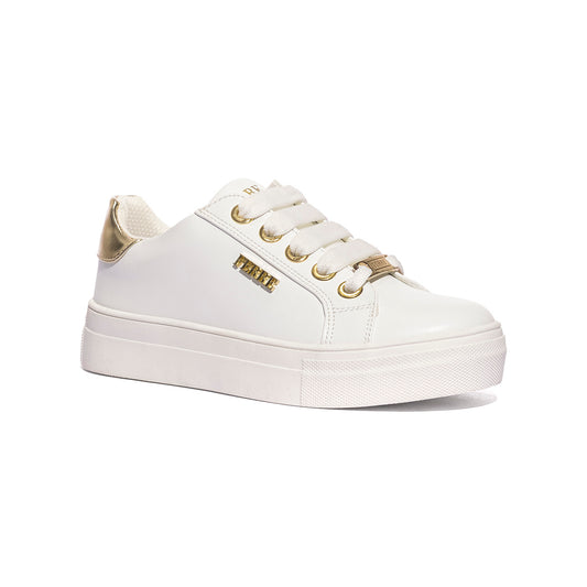FERRE' FB411 WHITE GOLD Sneakers Bambina 