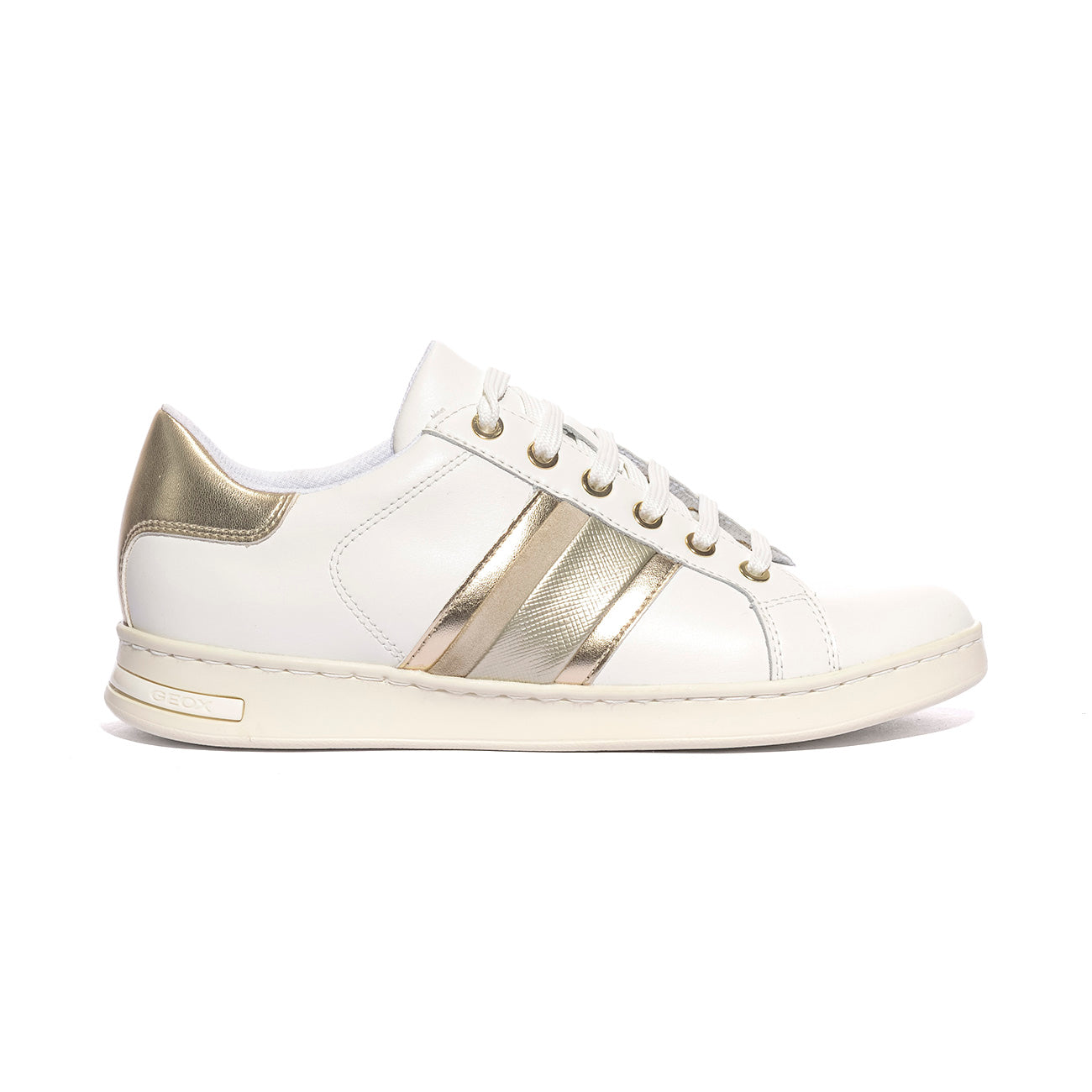 GEOX D361BE 085BN WHITE LT GOLD    C1327 Sneakers Donna 