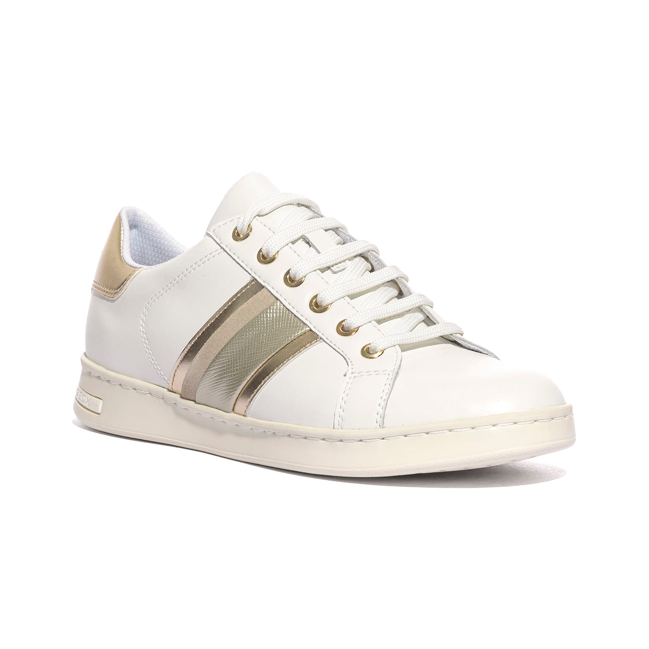 GEOX D361BE 085BN WHITE LT GOLD    C1327 Sneakers Donna 