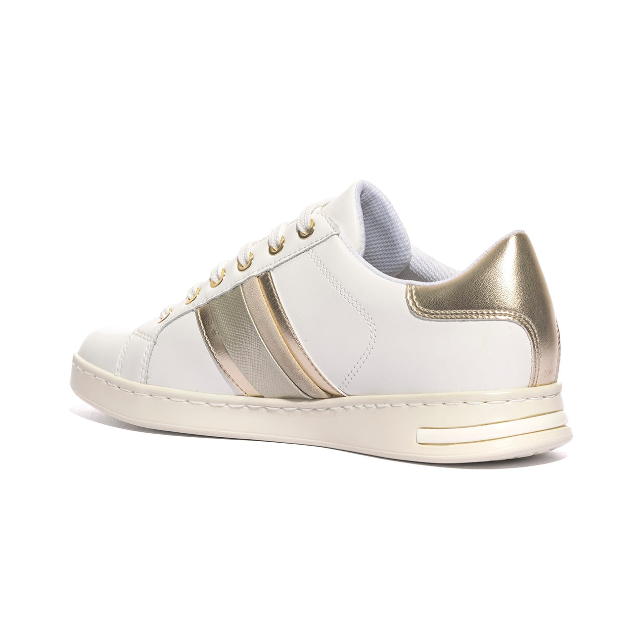 GEOX D361BE 085BN WHITE LT GOLD    C1327 Sneakers Donna 