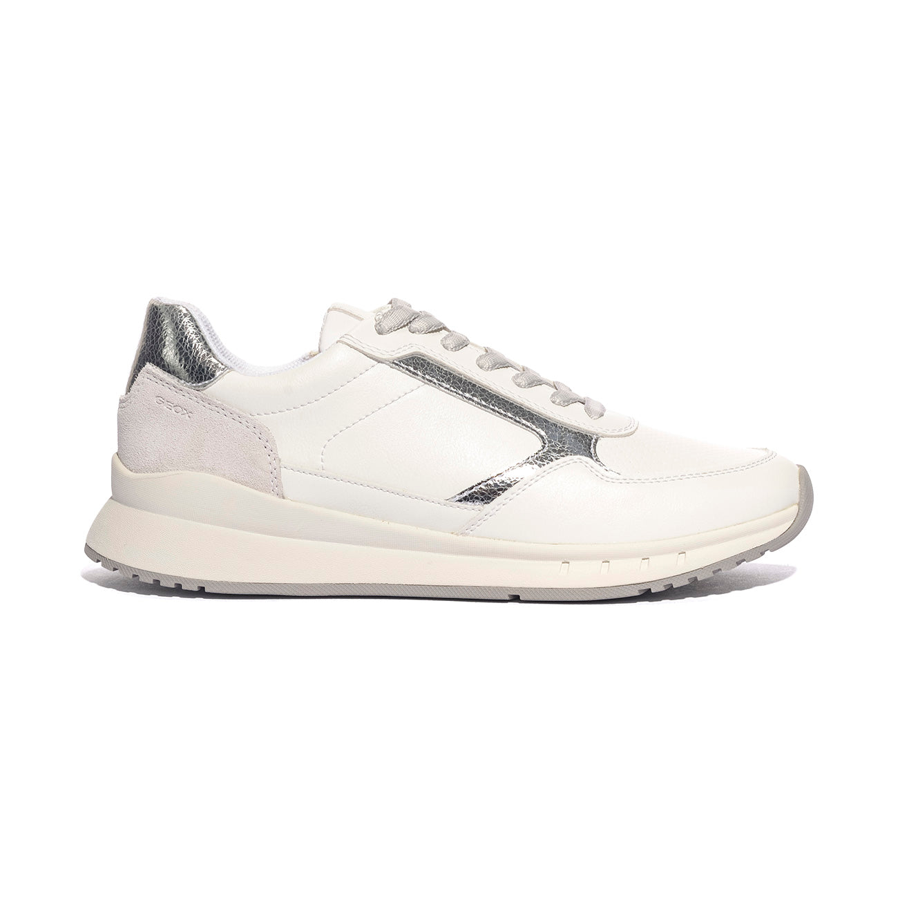 GEOX D659LB 5422 WHITE SILVER  C0007 Sneakers Donna 